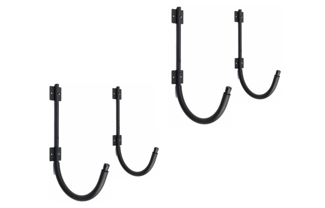 Kayak Wall Rack Canoe Hanging Wall Frame Canoeing Aquaplane Skis Indoor Storage Rack (2 Pairs)