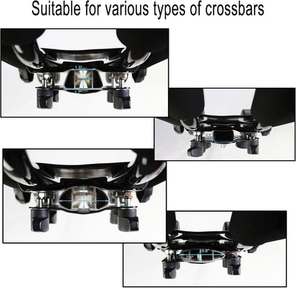 Folding Kayak roof Rack Adjustable for Kayak/Canoe/SUP,J-Bar Rack on Roof Mounting On SUV, Car and Truck Crossbars