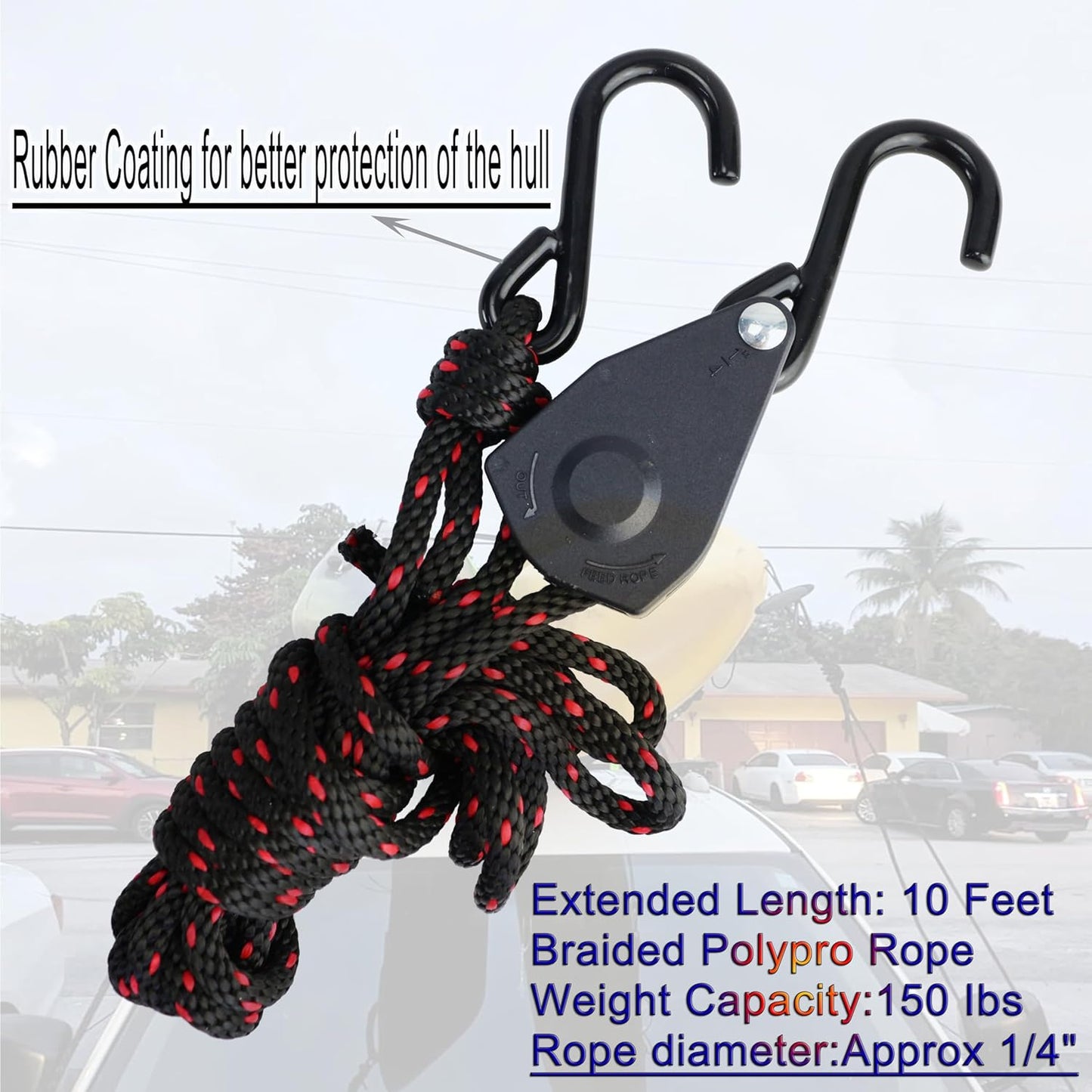 Folding Kayak roof Rack Adjustable for Kayak/Canoe/SUP,J-Bar Rack on Roof Mounting On SUV, Car and Truck Crossbars