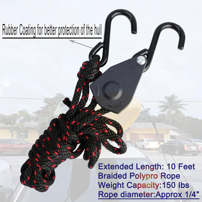 Folding Kayak roof Rack Adjustable for Kayak/Canoe/SUP,J-Bar Rack on Roof Mounting On SUV, Car and Truck Crossbars