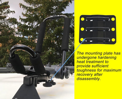 Kayak roof Rack folding J-Bar Rack on Roof Mounting On SUV, Car and Truck Crossbars
