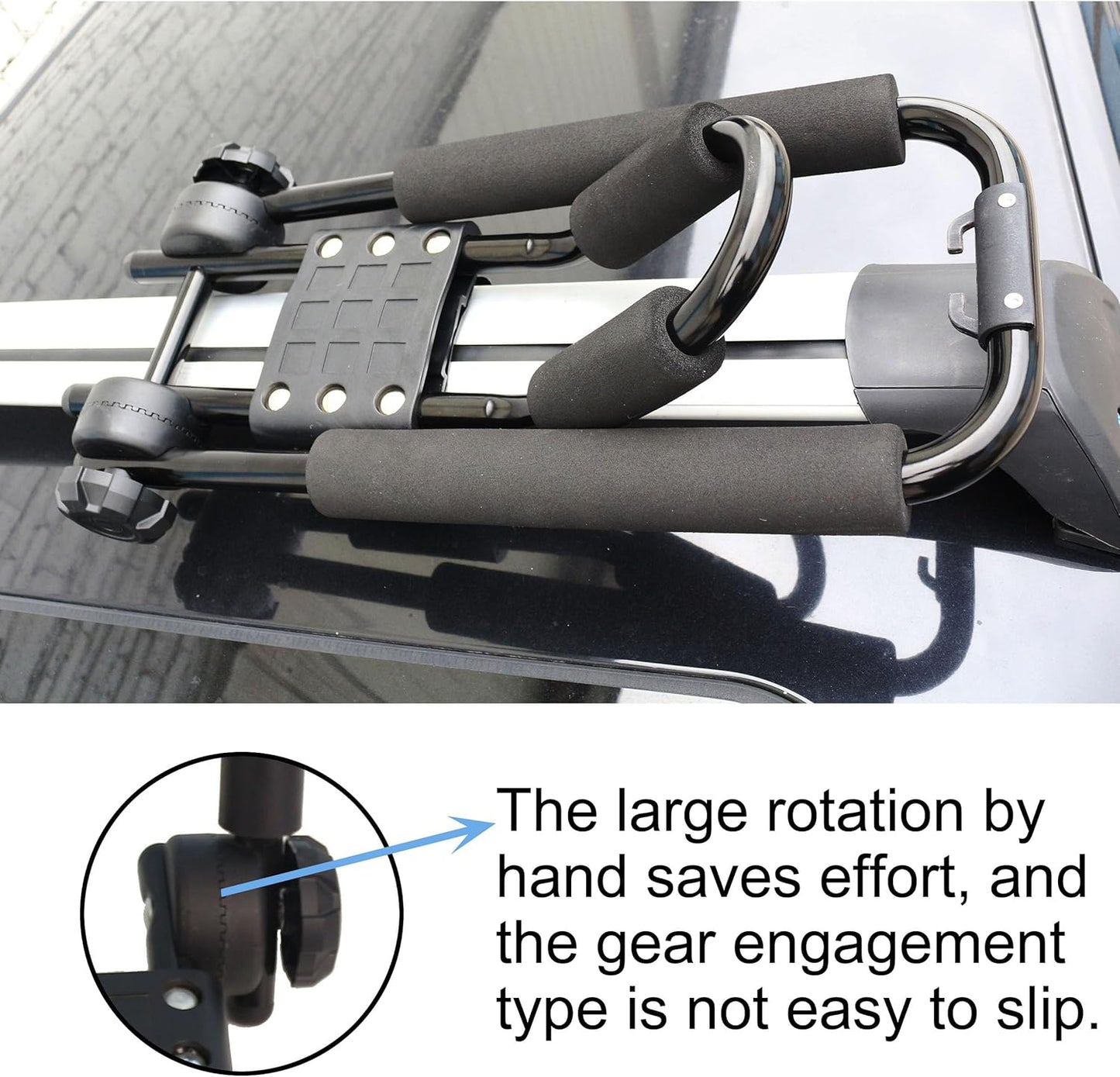 Kayak roof Rack folding J-Bar Rack on Roof Mounting On SUV, Car and Truck Crossbars
