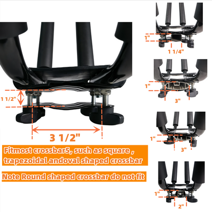 Kayak Roof Rack for SUV Car Top Roof Mount Carrier J Cross Bar Canoe Boat (1 Pairs)